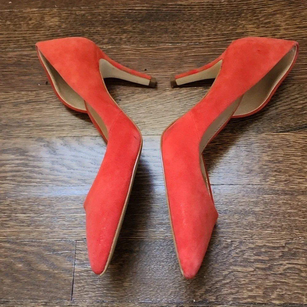 Coral Suede J Crew Heels - Picture 4 of 13
